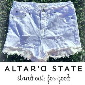 Altar’d State white shorts